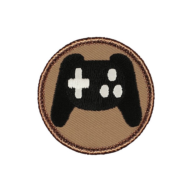 Game Controller Patrol Patch - 2" Diameter Round Embroidered Patch