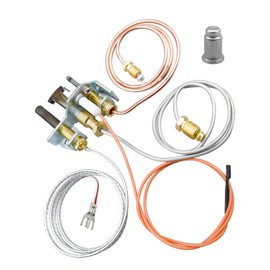 OCHIKI Gas Fireplace Pilot Assembly Fit for Heatilator Heat-N-Glo Gas Stoves Replace 4021-733 25661, 36" Thermopile 24" Electrode 24" Thermocouple 24" Pilot Hood