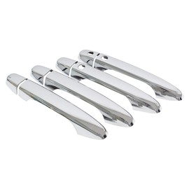 NewYall Chrome Exterior Door Handle Cover for Honda Civic 2012-2015 CR-V 2012-2016 Outer Front Rear Left Driver and Right Passenger Side