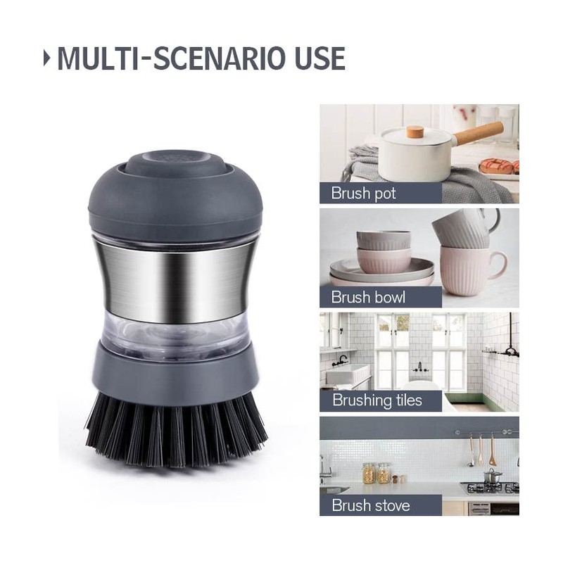 Soap Dispensing Dish Brush, Cleaning Brush Household round brush Kitchen