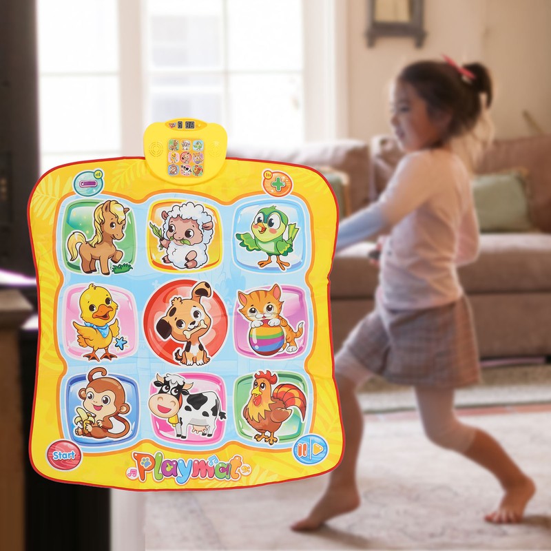 Kid Cartoon Pattern Dance Mat Children Volume Adjustable Electronic Music