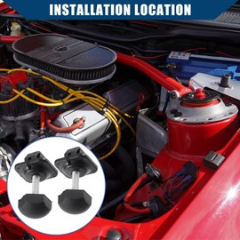 X AUTOHAUX 1L5Z-16758-AA/Hood/Bumper Stop for Ford for Ranger 1998-2011 / Hood Stop Buffer/Durable/Rubber / 2 Pcs/Black