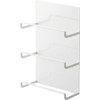 Yamazaki 4939 Magnetic Kitchen Wrap Holder, 3 Tiers, Tower, White,