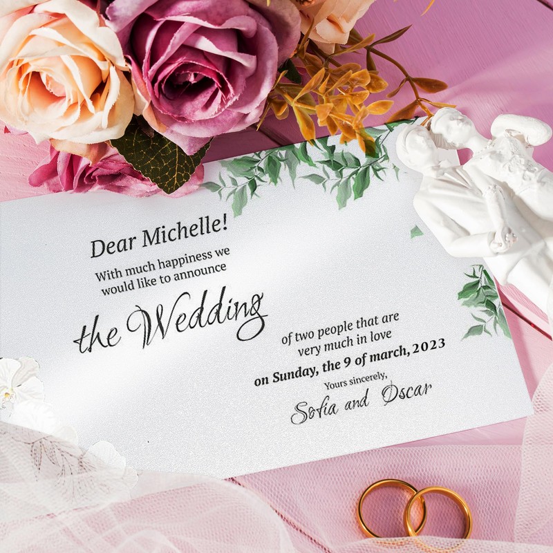 White Shimmer Cardstock Paper, 25 Sheets 250gsm/92Ib Pearlescent Paper for