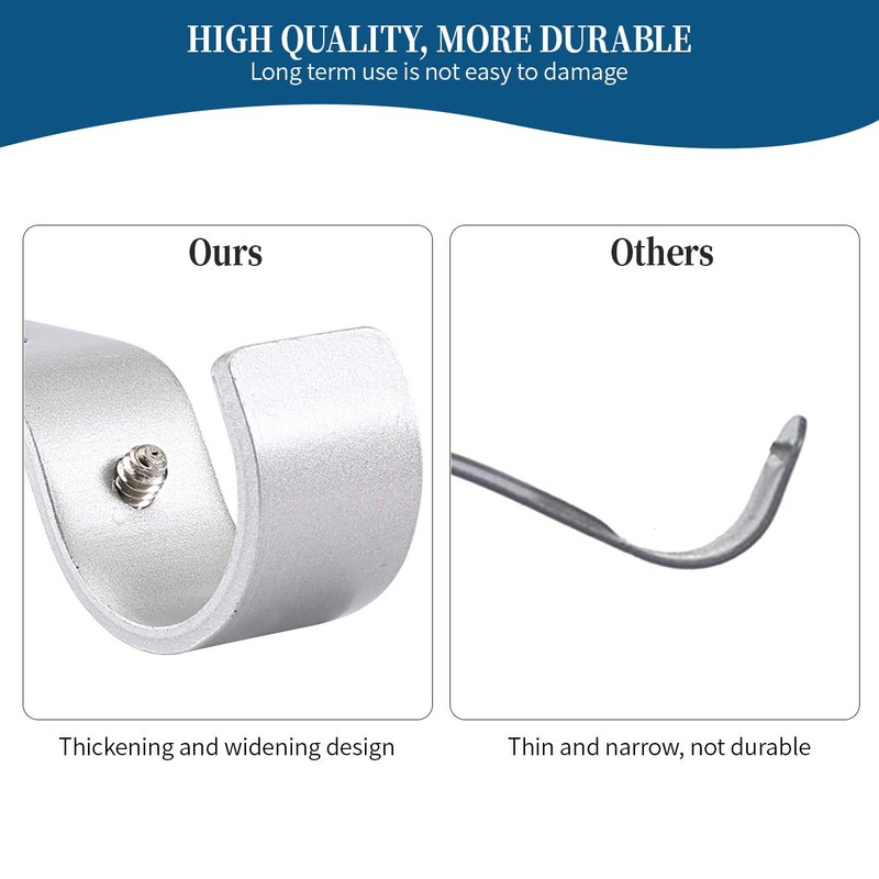 Anndason Heavy Duty Adjustable Curtain Rod Brackets - Holders for