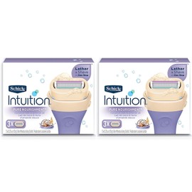 Schick Intuition Pure Nourishment Womens Razor Refills with Coconut Milk and Almond Oil