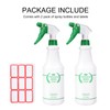 Plastic Spray Bottle 2 Pack, 32 Oz, All-Purpose Heavy Duty
