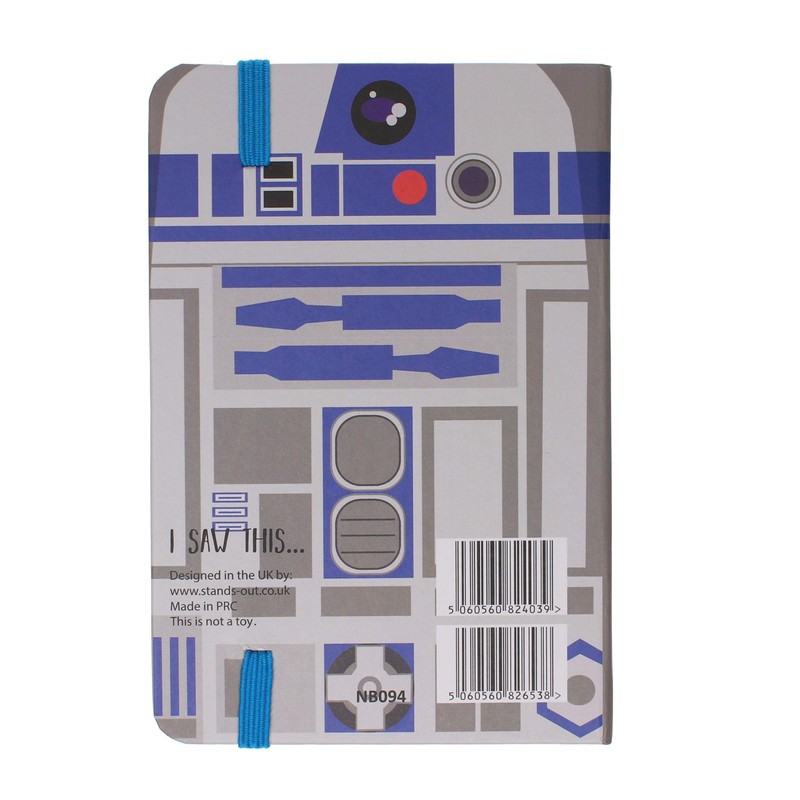 Stands Out, Supplying Outstanding Gifts Space Robot A6 Hardback Ruled