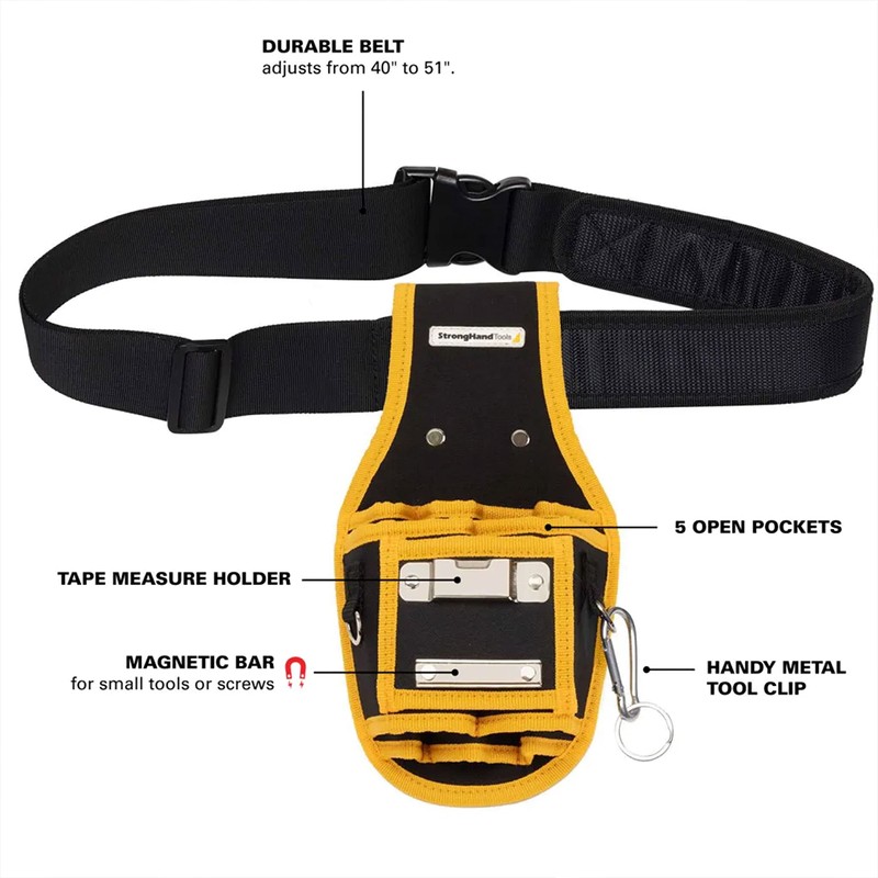 Strong Hand Tools MTP100 Tool Pouch with Screw Magnet, 5