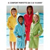 o-day Children's Lightweight and Practical Microfibre Dressing Gown with Hood,