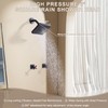 GUOYINDONG 2 Handle Shower Faucet Set, Matte Black Shower Faucet