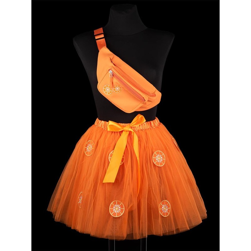 Goldschmidt Goldschmidt Kostüme Orangen Bauchtasche orange | Tasche mit Reißverschluss-Fächern