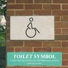 Ciieeo Wheelchair Accessible Sign Acrylic Disabled Symbol for Office Public