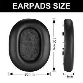 Aiivioll - almohadillas para orejas de repuesto de piel sintética para Sony WH-1000XM5, almohadillas para orejas para oídos, compatible con Sony WH-1000XM5 (Versión original)