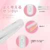 ポータブルコードレス髪ストレートアイロン、USB充電式、40分間連続使用可能、旅行用ワイヤレスカーリングアイロン (白)