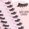 Ahrikiss Half Lashes Natural Look 10 Pairs Wispy Cat Eye
