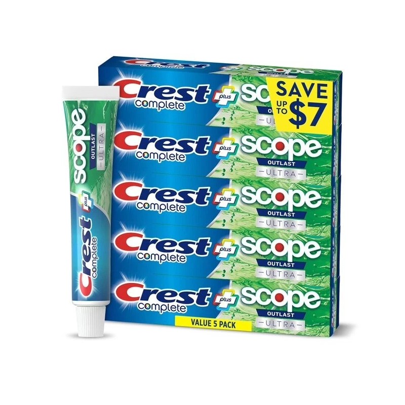 Crest Complete + Scope Outlast Ultra Toothpaste 6.3 oz, 5