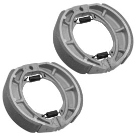 Caltric Front & Rear Brake Shoes for Suzuki Ts125 Ts125Er Duster 1974-1981