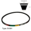 sourcing map B-991/B39 Drive Belt Inner Circumference 39 Inch Industrial