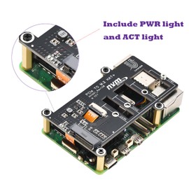 iUniker PCIe M.2 HAT+ for Raspberry Pi 5, NVMe SSD PIP PCIe Peripheral Board With Extra Screw Sets for 2280/2260/2242/2230 NVMe SSD