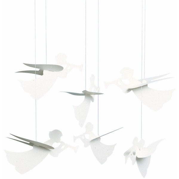Angel Hanging Mobile - 16 Inches Cardboard - Handmade in Denmark by Flensted