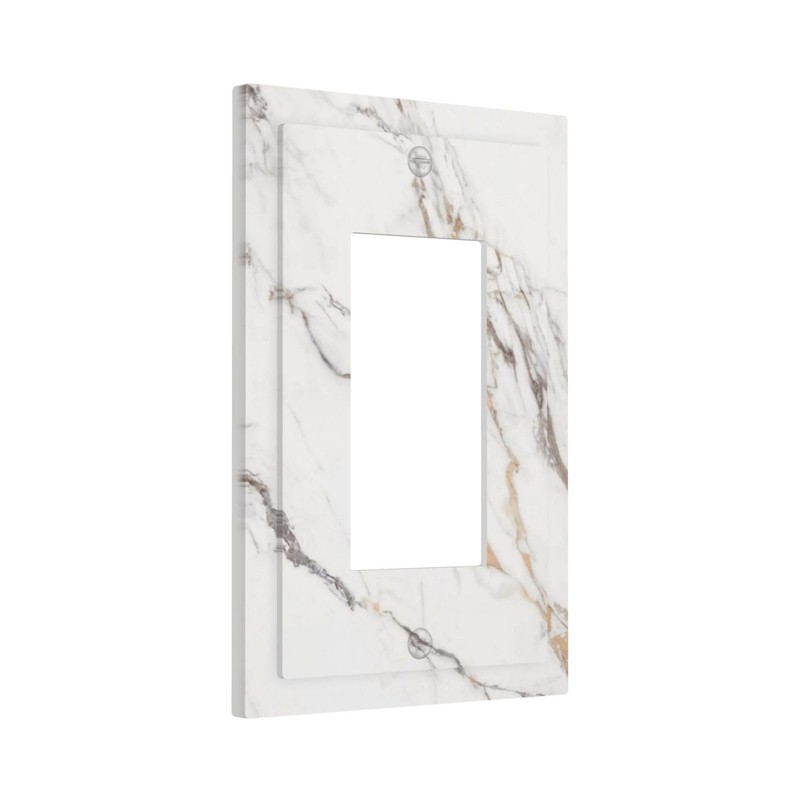 Wuyocha Outlet Covers White Marble with Gray Brown Veins Abstract