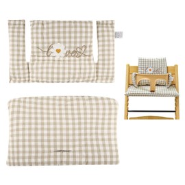 QCXWCJWD Tripp Trapp Cushion, Stokke High Chair Cushion, Soft And Comfortable Highchair Covers & Cushions, Children's Dining Chair Cushions for Baby Eating and Anti-dirty (Waterproof)