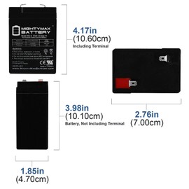 Exit Sign Battery 6V 4.5Ah Backup - 3 Pack