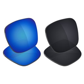 Galvanic Replacement Lenses for Oakley Holbrook XL OO9417 Sunglasses - Ice + Black Polarized - Combo Pack