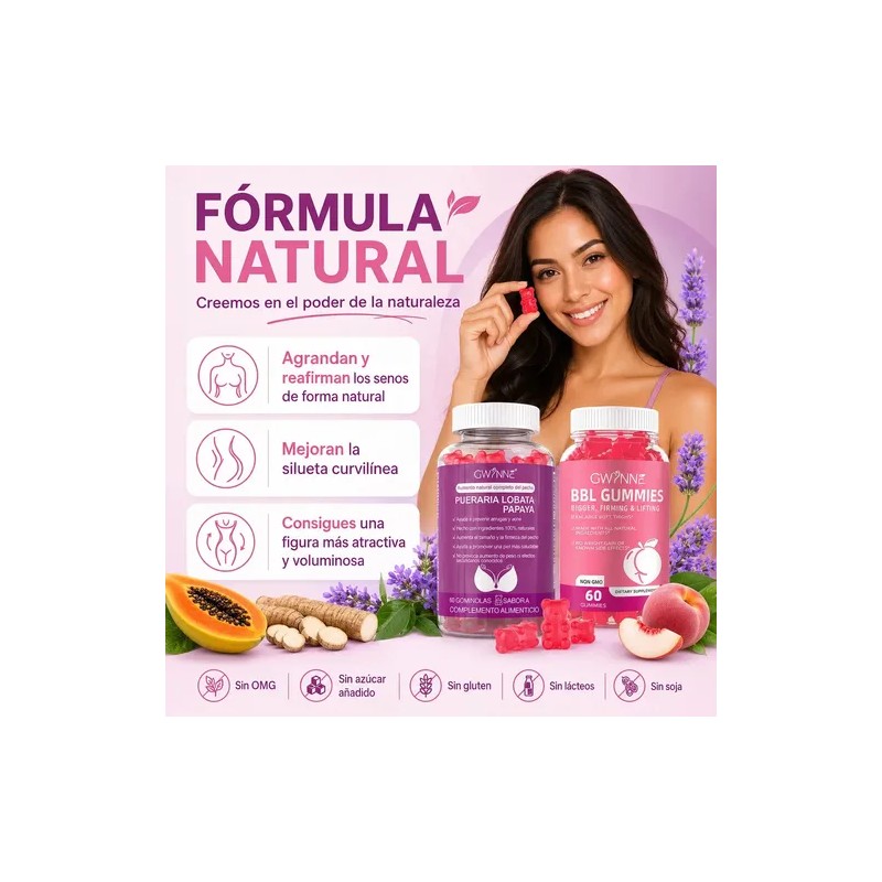 Gwynne Bbl Gummies Fenogreco Mejora Tu Busto Y Glúteos 60