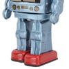 Metal Tin Robot Toy Retro Electric Rotating Figures Model Adult