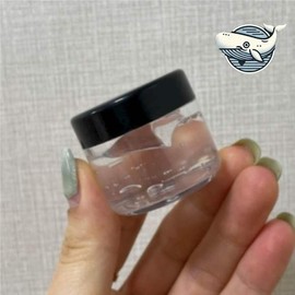 Mini cream container, transparent black lid, small cosmetic empty bottle, cream container empty bottle / 미니 크림 용기 투명 블랙 뚜껑 화장품 소형 화장품공병 크림용기 공병