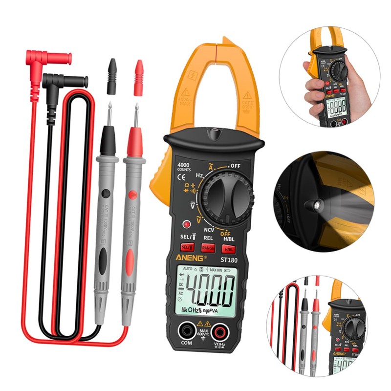 TEHAUX ST180 Clamp Meter High Precision AC Clamp Multimeter Digital