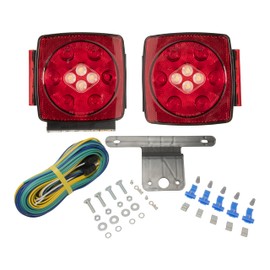 Blazer International C7425 LED Square Trailer Light Kit with Integrated Back-Up Lights