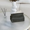 Leather Tissue Box Cover Holder, 1Pc Modern PU Leather Rectangular