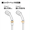 Takagi Shower Head for Pleasant, Comfortable Showers, white, JSA021
