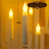 Hanging Floating Candles with Wand Remote and String 12 Pcs