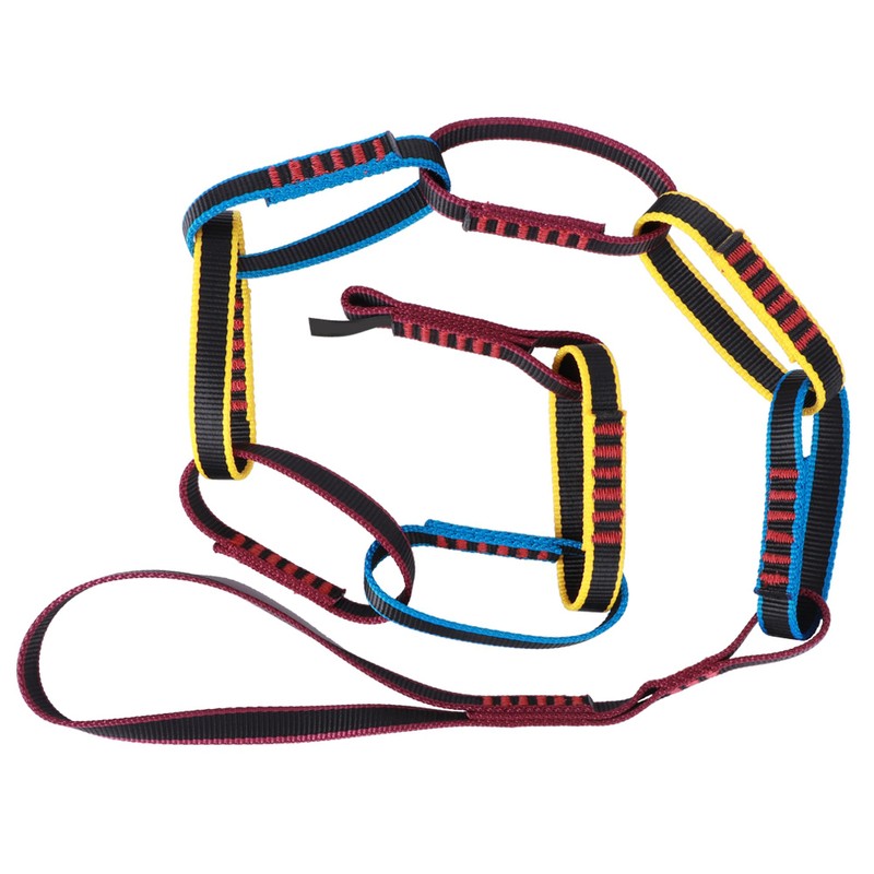 Outdoor Climbing Equipment Brakedown Molding Ladder Flat Belt Ring Chrysanthemum