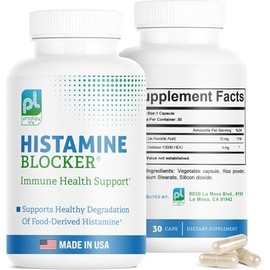 Premium Histamine Block Supplement - Advanced Histamine Blocker Supplement - with Diamine Oxidase (DAO) Enzyme - Breaks Down Histamine For Food-Derived Histamine Intolerance - 30 ct