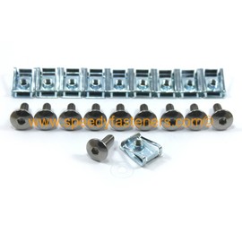 Motorcycle Fairing Bolts & Clips - Stainless Steel Pan Button Head m6 - fits Honda Yamaha Triumph Suzuki