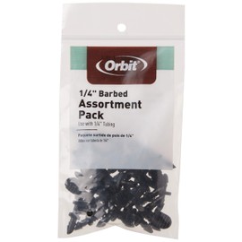 Orbit DripMaster 67431 1/4-Inch Barb Assortment, 30-Pack