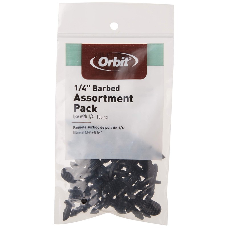 Orbit DripMaster 67431 1/4-Inch Barb Assortment, 30-Pack
