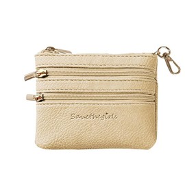 Save The Girls Zippered Pouch for Women - Perfect for Travel and Everyday Use - Color: Forest Green - 3 Zipper