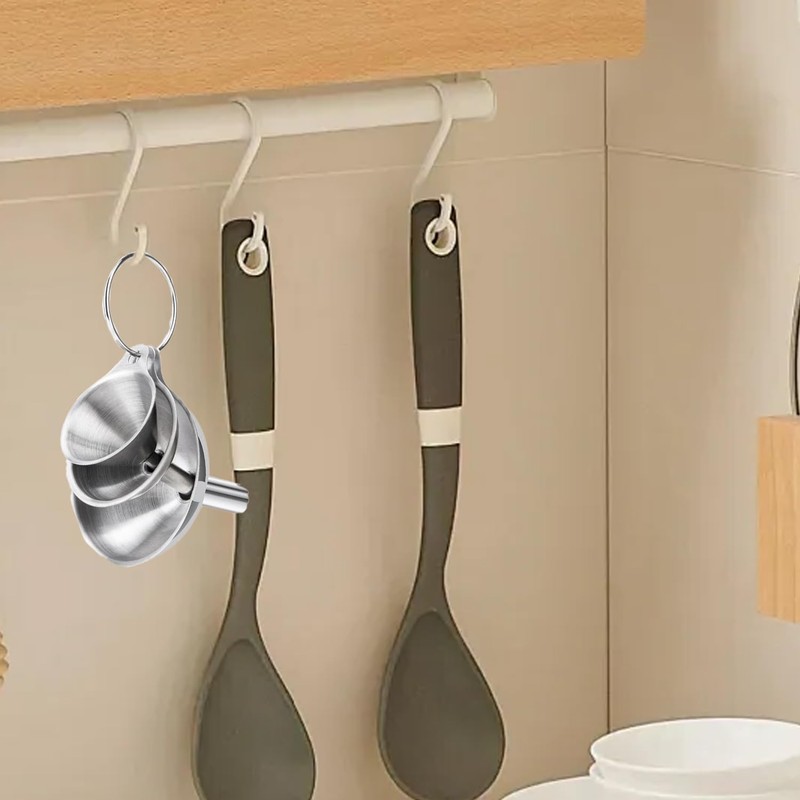 3pcs Stainless Steel Funnel Set – Versatile Kitchen Funnels for