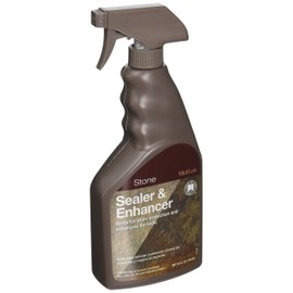 Custom BLDG Products TLSES24Z Tile lab Stone Sealer and Enhancer, 24 Oz, Spray Bottle, Milky, Characteristic, Liquid, Clear