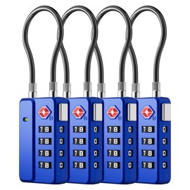 LUGGEX TSA Locks for Luggage, One-Button Reset TSA Approved Luggage Locks, Suitcase Locks, Ease of Use & Durable