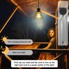 YUMAMEI Solar Pendant Lights, Solar Powered Shed Light with Pull
