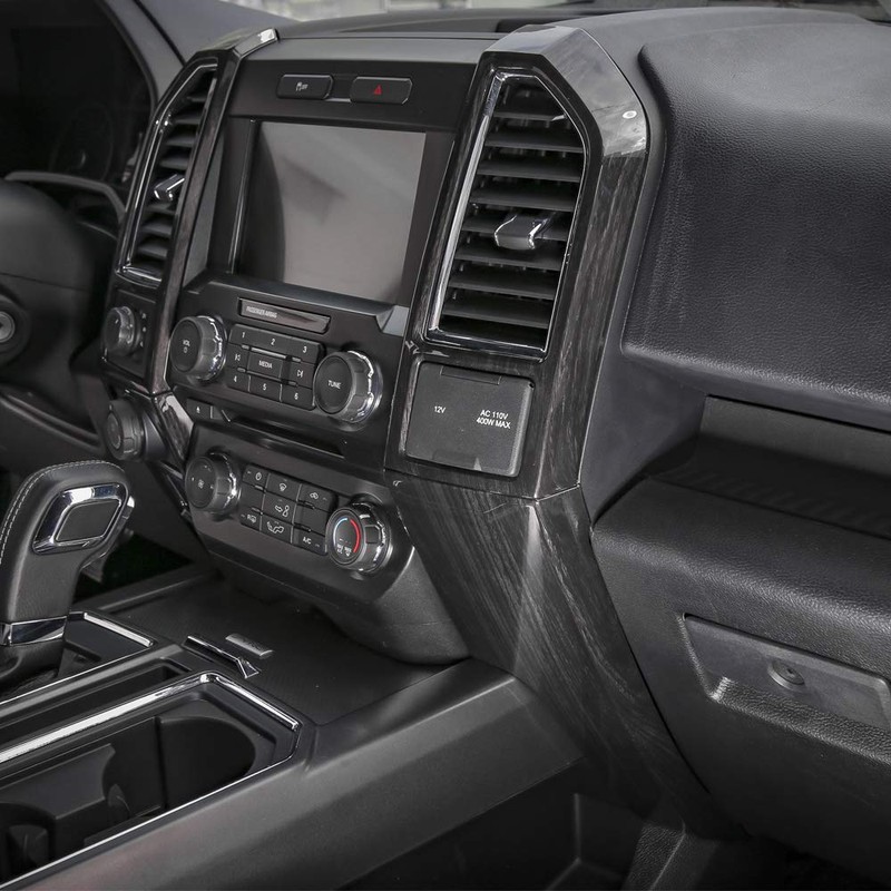 JeCar for F150 Black Wood Grain Interior Trim Kits for