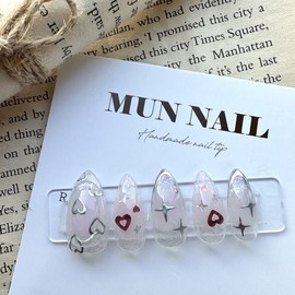 Pink Beam Nail Tips - Long Oval / 핑크빔 네일팁 - 롱오벌