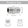 WestCH 1/2 Inch Shower Hose Adapter Stainless Steel Double Nipple